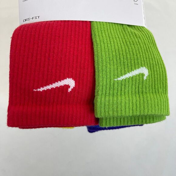 Nike Mens Everyday Performance Training PLUS Crew Socks 6 Pairs DRI-FIT SZ 8-12 - Picture 4 of 11